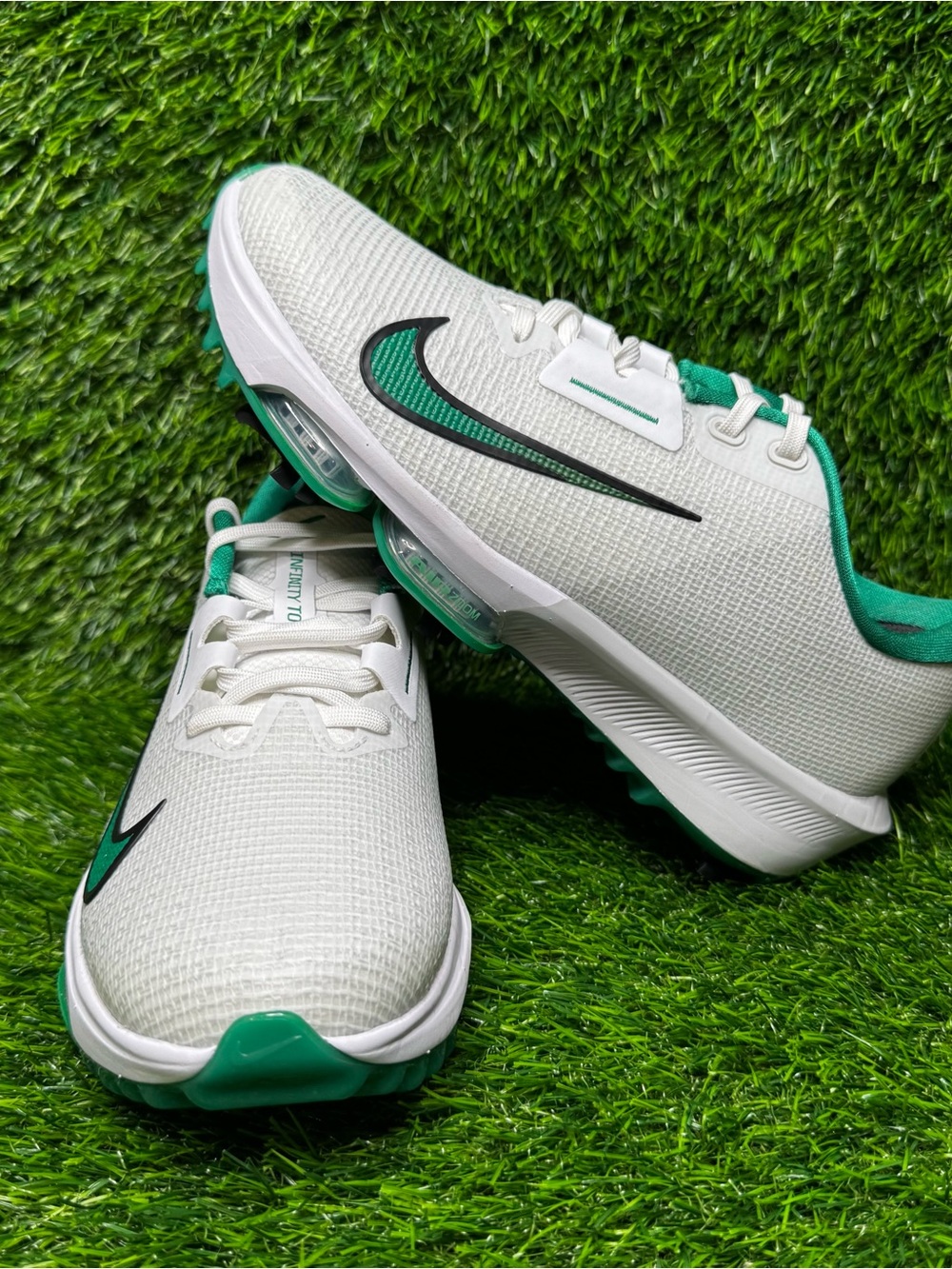 Size 7 - Mens Nike Air Zoom Infinity Tour 2 Golf Photon Dust Green - HQ2158-100